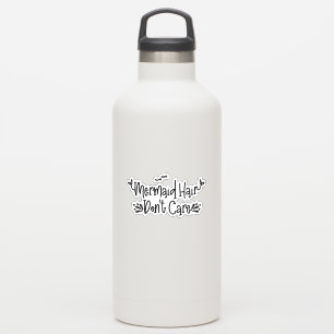 Adesivo Camada de Cabelo Sereia Garrafa Bebendo