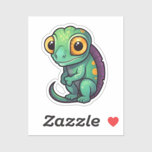 Adesivo Camaleão de desenho animado