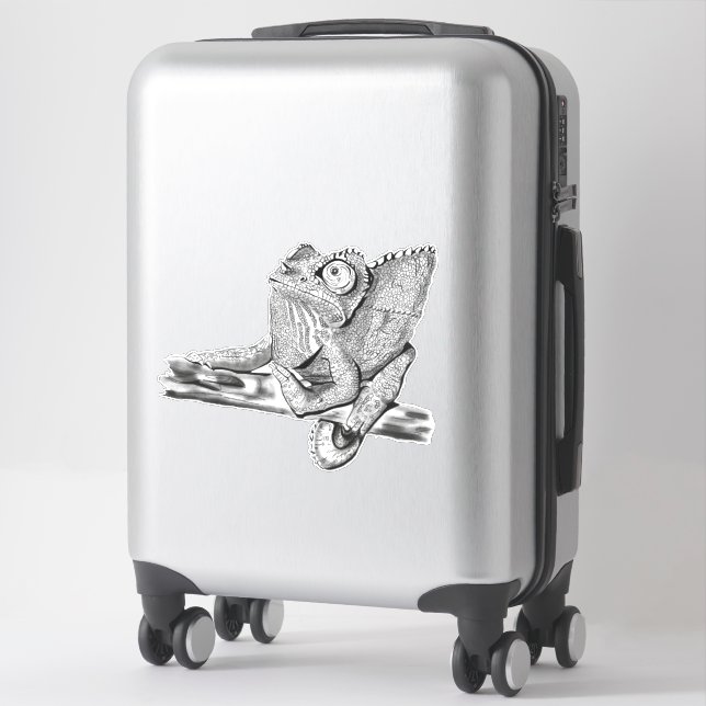 Adesivo Camaleão de Female Jackson (Mala)