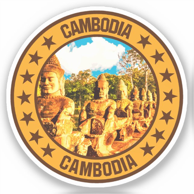 Adesivo Camboja (Frente)