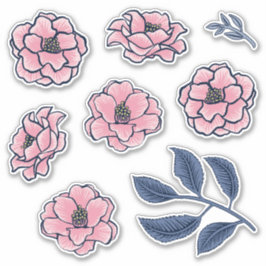 Adesivo Camellia Art Sticker Pack