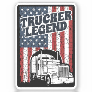 Adesivo Caminhão de Maquinistas Funny Semi Truck