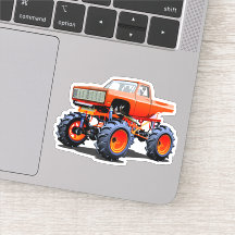 Caminhão monstro de cartum