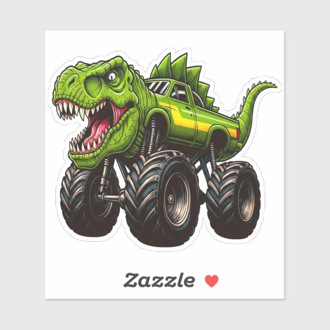 Adesivo Caminhão Monstro T-Rex (Folha)