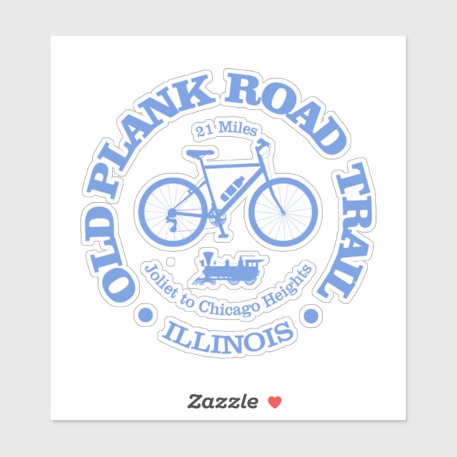 Adesivo Caminho da Estrada do Plank (ciclismo) (Folha)