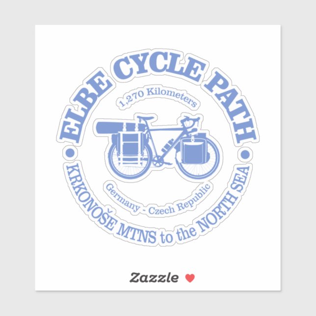 Adesivo Caminho do Ciclo do Elba (ciclismo) (Folha)