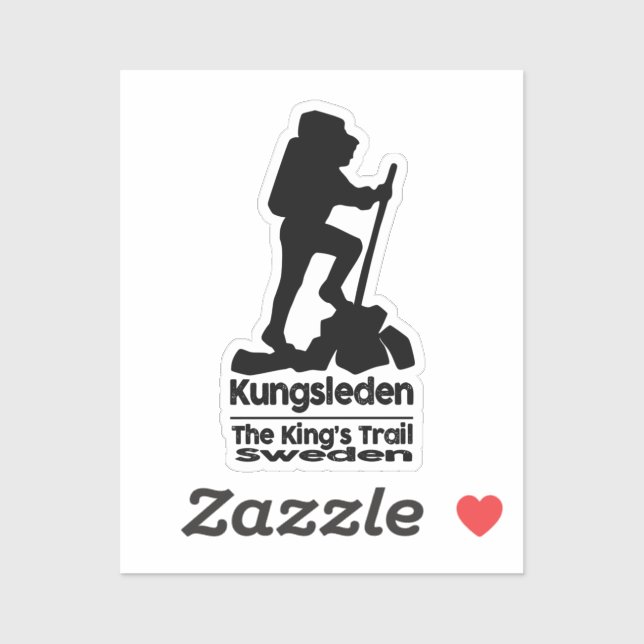 Adesivo Caminho - Kungsleden - A Trilha dos Reis - Suecia (Folha)
