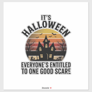 Adesivo Camisa Assustadora de Casa Assombrada de Halloween