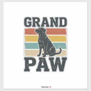Adesivo Camisa Avô Cachorro Vintage Pata Grande Design_1