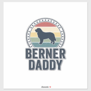 Adesivo Camisa Berner Daddy Vintage Vector Design para Dia