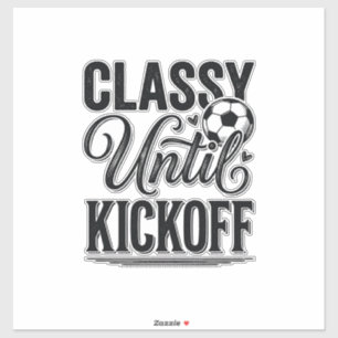 Adesivo Camisa Clássica Até o Pontapé Inicial de Futebol D