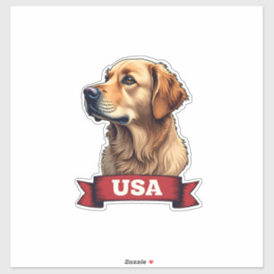 Adesivo Camisa com Gravação de Cachorro Golden Retriever V
