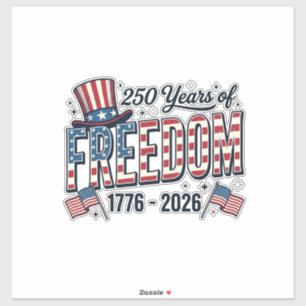 Adesivo Camisa Comemorativa Patriótica 250 Anos de Liberda