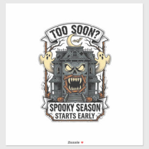 Adesivo Camisa da Temporada Assustadora Gravura Vintage Ha