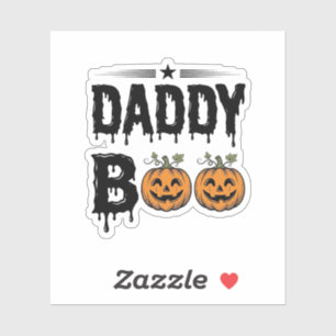 Adesivo Camisa de Abóbora de Halloween Vintage Daddy Boo D