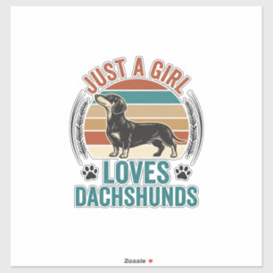 Adesivo Camisa de Amante de Dachshund Gráfico de Cachorro 