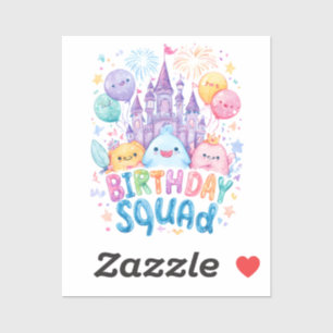 Adesivo Camisa de aniversário Whimsic   Gráfico Castle & B