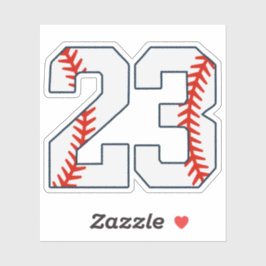 Adesivo Camisa de Beisebol Número 23