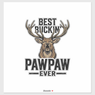 Adesivo Camisa de Caça de Veado Vintage Best Buckin Pawpaw
