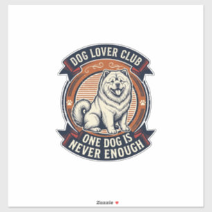 Adesivo Camisa de Cachorro Chow Chow Um Cachorro Nunca é S