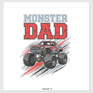 Adesivo Camisa de Caminhão Monstro Vintage Pai Monstro Des