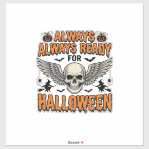Adesivo Camisa de Caveira de Halloween Gravura Vintage Cit