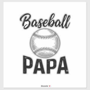 Adesivo Camisa de desenho de gravura vintage de beisebol p
