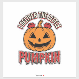 Adesivo Camisa de entrega de Halloween da Enfermeira Abóbo