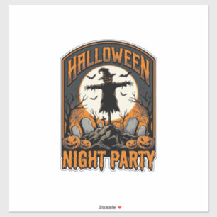 Adesivo Camisa de Espantalho de Halloween Festa de Cemitér