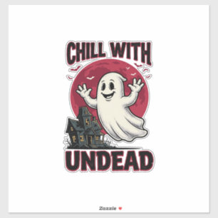 Adesivo Camisa de Fantasma de Halloween Design de Zumbi As