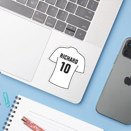 Adesivo Camisa de futebol design em branco