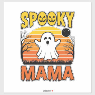 Adesivo Camisa de Halloween de Fantasma Vintage da Spooky