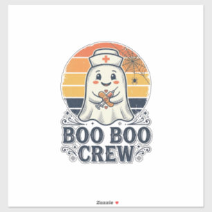 Adesivo Camisa de Halloween Fantasma Enfermeira Bonita Boo