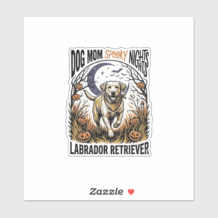 Adesivo Camisa de Halloween Labrador Vintage Gráfica de Mã