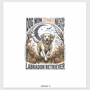 Adesivo Camisa de Halloween Labrador Vintage Gráfica de Mã