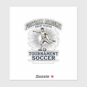 Adesivo Camisa de Jogador de Torneio da Academia de Futebo