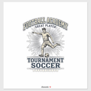 Adesivo Camisa de Jogador de Torneio da Academia de Futebo