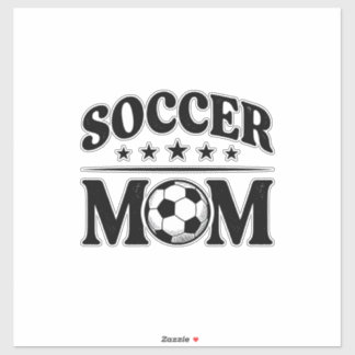 Adesivo Camisa de Mãe de Futebol Vintage Vector Design_1