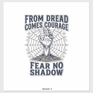 Adesivo Camisa de Motivação de Terror com Citação de Corag