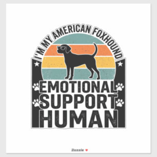 Adesivo Camisa de Suporte Emocional Humano do American Fox