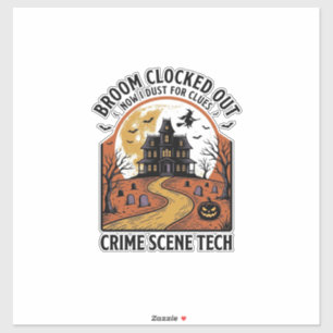 Adesivo Camisa de Técnico de Cena de Crime Funny Halloween