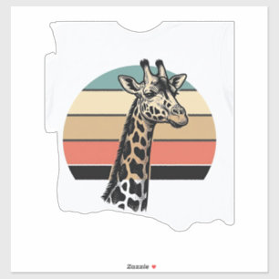 Adesivo Camisa de vetor de design de safári de pôr do sol