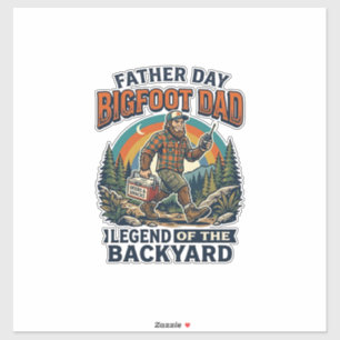 Adesivo Camisa do Dia dos Pais Bigfoot Pai Lanches Herói G