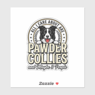 Adesivo Camisa engraçada para amante de cães Border Collie