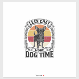 Adesivo Camisa engraçada para amante de cães com gravação 