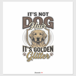 Adesivo Camisa engraçada vintage de cabelo de cachorro Ret