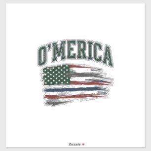 Adesivo Camisa O’Merica Vintage Distressed Flag Design_1