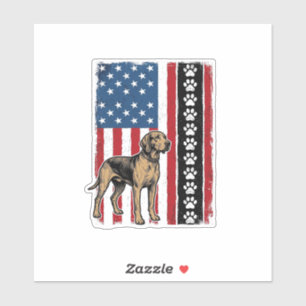 Adesivo Camisa Patriótica com Impressão de Pata de Cachorr