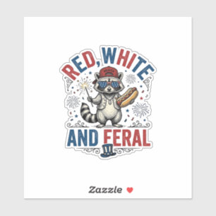 Adesivo Camisa Patriótica Vermelha Branca e Feral de Guaxi