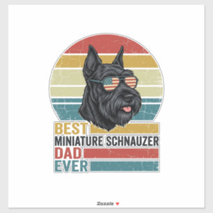 Adesivo Camisa Patriótica Vintage do Papai Schnauzer Minia